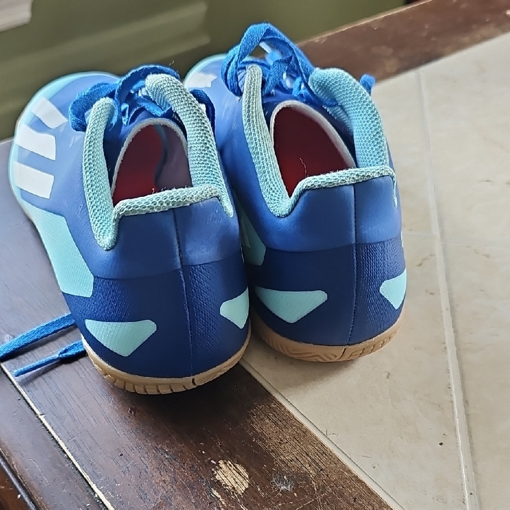 Blue and White Athletic Shoes - Picture 2 of 4